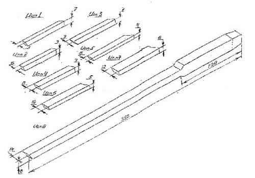 Высечка для ремонта железа статора